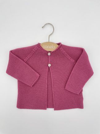 Chaqueta larga 2 botones rosa Camelia