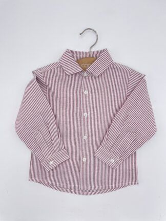 Camisa Federico Oxford raya granate