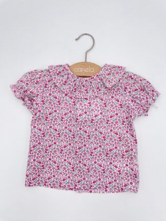 Camisa volante flor Canela