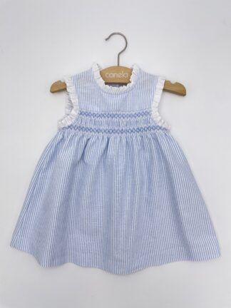 Vestido Las Arenas Oxford raya azul