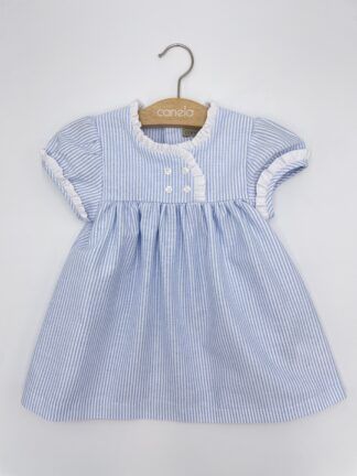 Vestido Laura Oxford raya azul