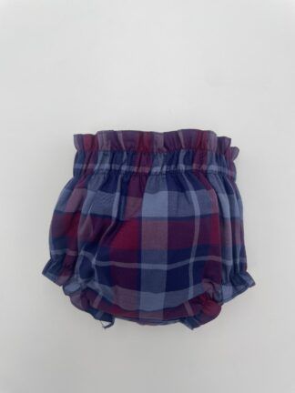Braga Gomas Boho cuadro granate azul
