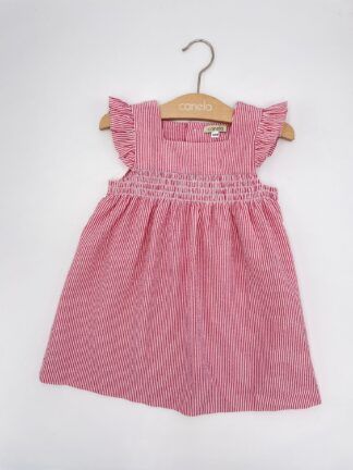 Vestido Megan raya roja